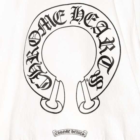 Chrome Hearts White Floral Horseshoe Logo Print Sweatshirt - Picture 6 of 11